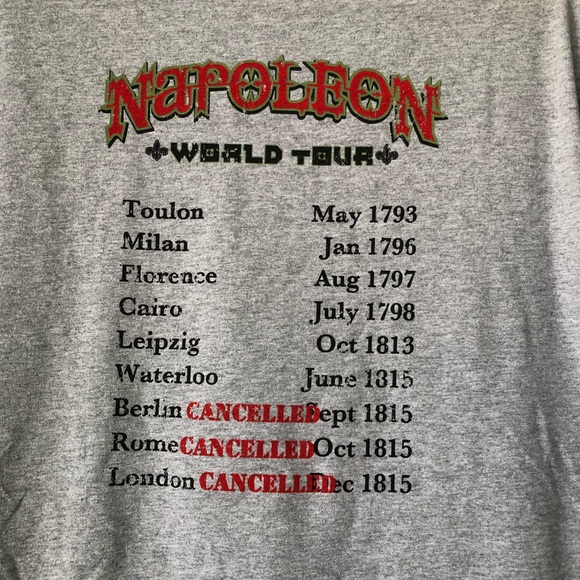 Napoleon World Tour Graphic Mens T Shirt - Picture 7 of 7